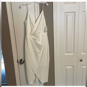 DB Studio White midi dress